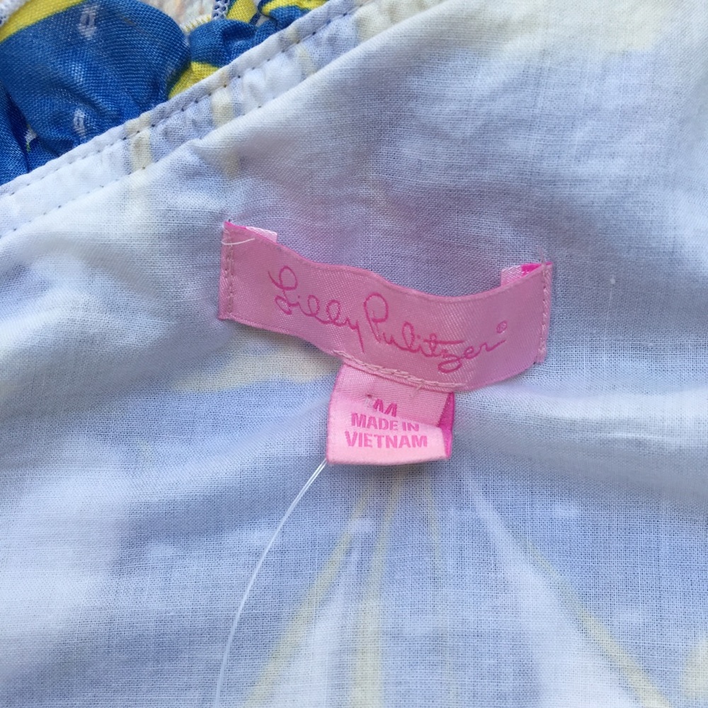 LILLY PULITZER EUC SAILBOAT ONE SHOULDER TANK - Picture 2 of 4
